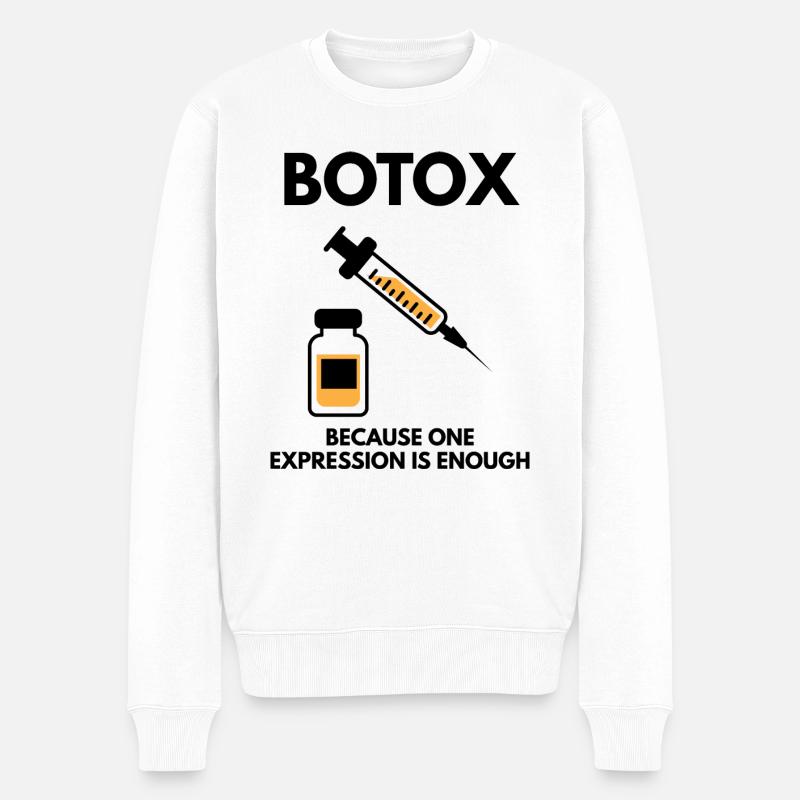Botox - Männer Premium Bio Pullover - Weiß
