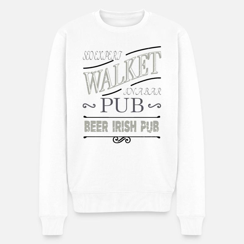 fathersday computer scientist computer science - Männer Premium Bio Pullover - Weiß