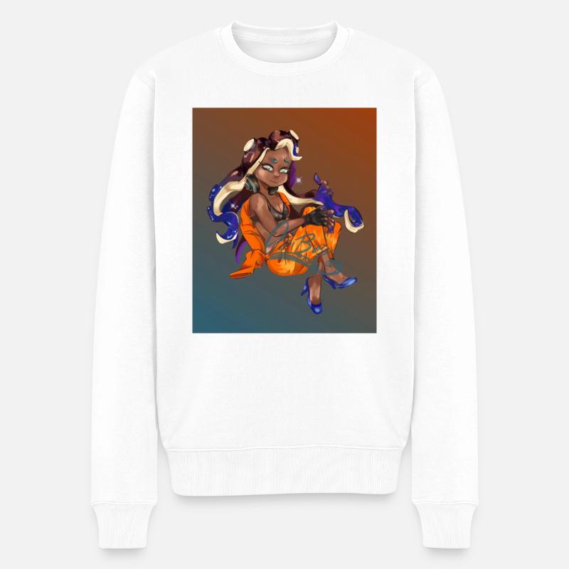 Octo Diva Marina - Männer Premium Bio Pullover - Weiß