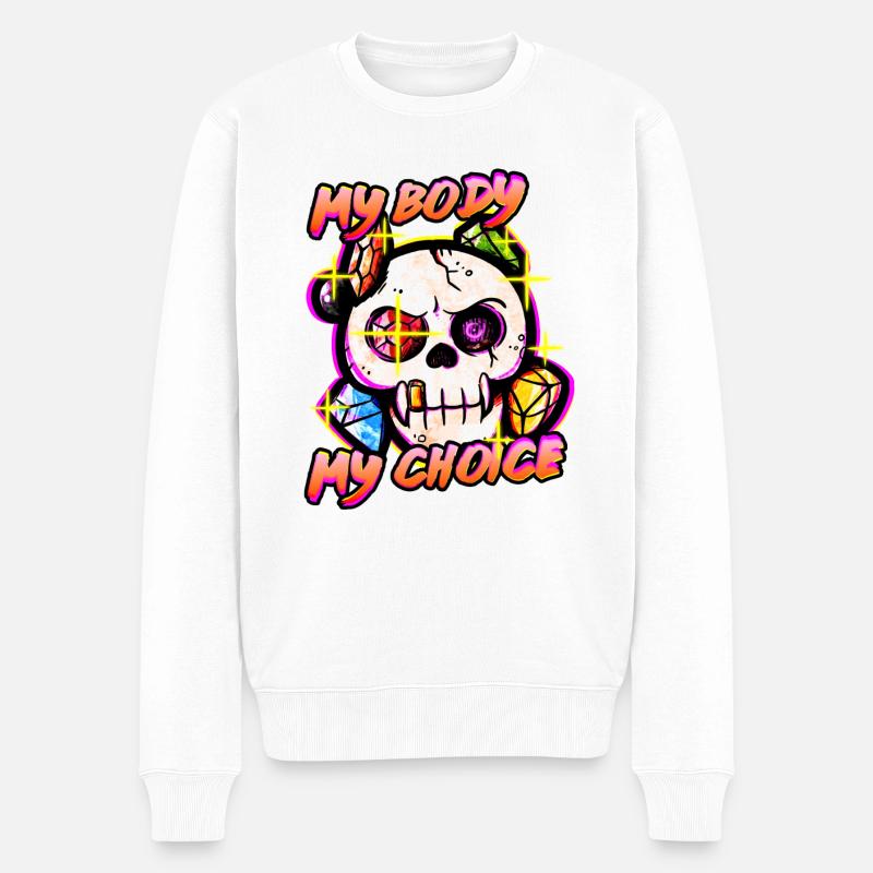 MonCorpsMonChoix - Pull Premium bio Homme - blanc