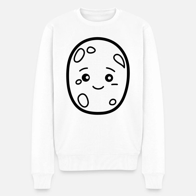 Kartoffel - Männer Premium Bio Pullover - Weiß