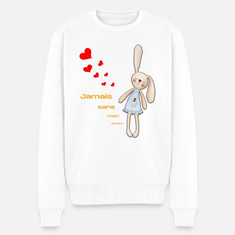 Jamais sans mon doudou - Pull Premium bio Homme - blanc