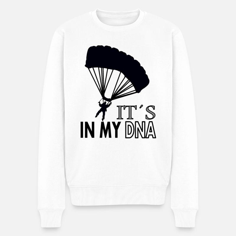 Parachutisme parachutisme - Pull Premium bio Homme - blanc