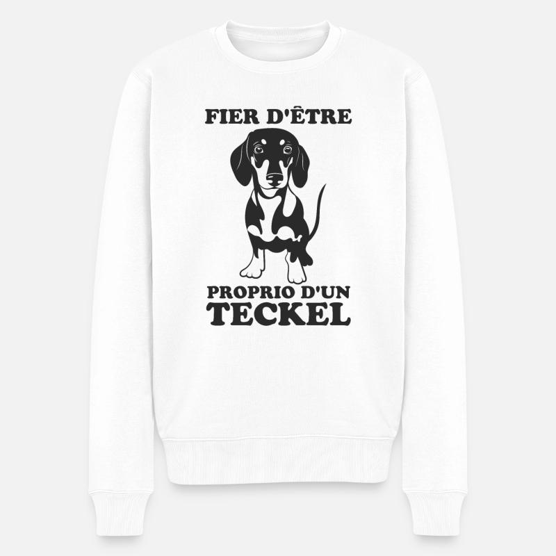 Teckel 2 - Pull Premium bio Homme - blanc