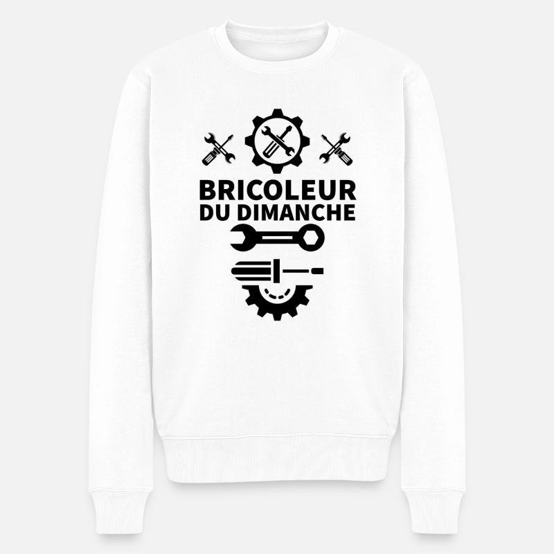 Bricoleur du dimanche 6 - Pull Premium bio Homme - blanc