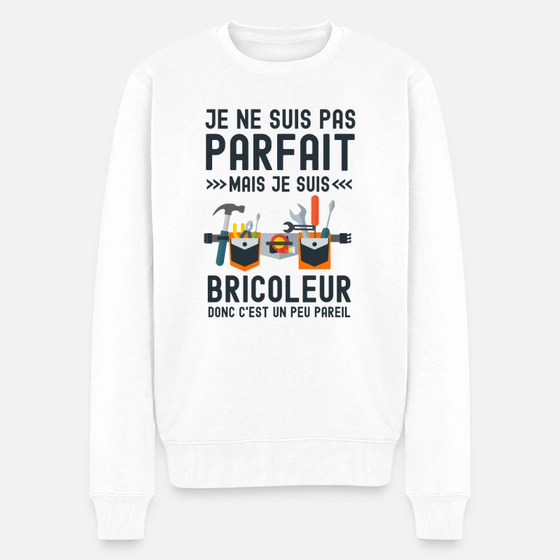 Parfait bricoleur - Pull Premium bio Homme - blanc
