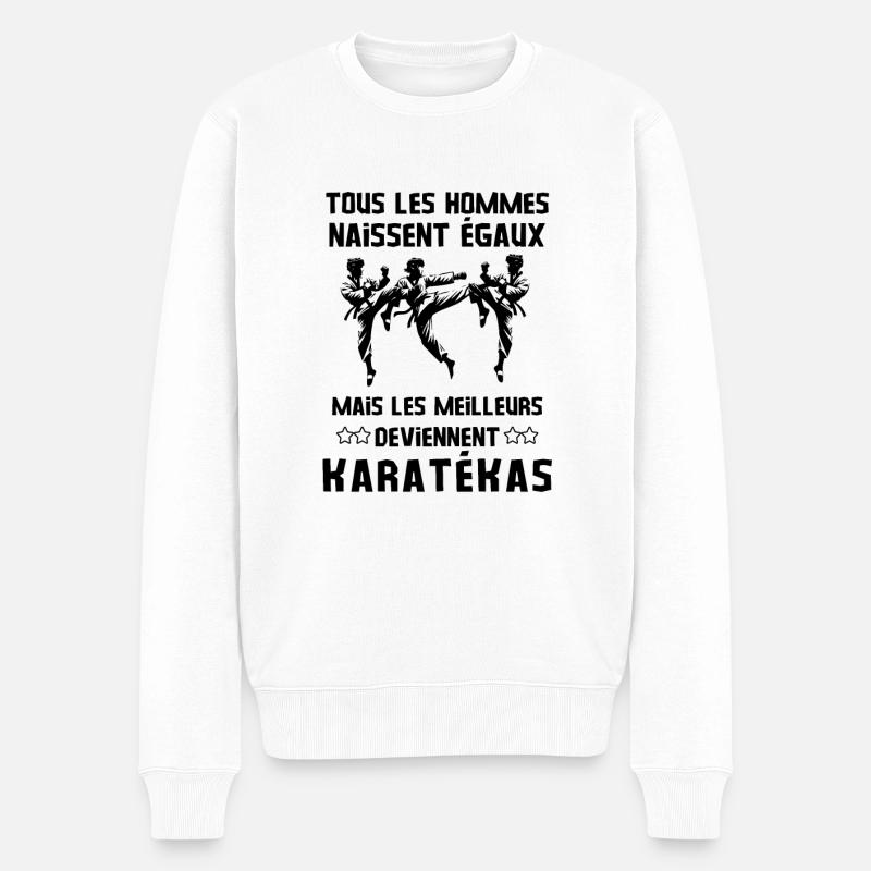 Karaté - Pull Premium bio Homme - blanc