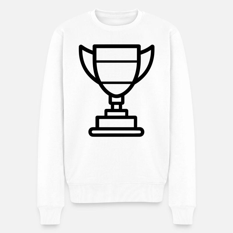 trophée - Pull Premium bio Homme - blanc