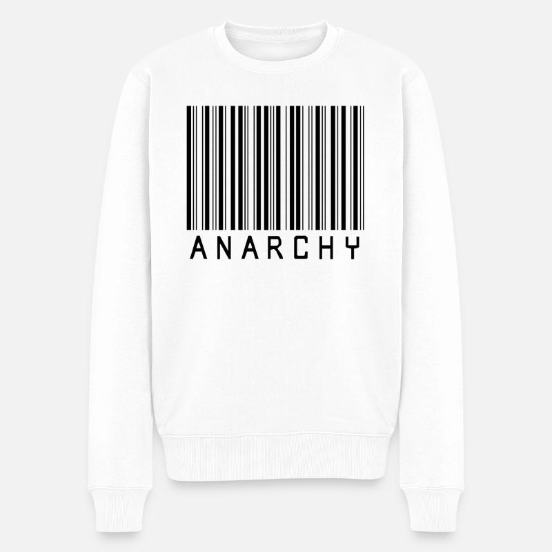 Anarchie - Pull Premium bio Homme - blanc