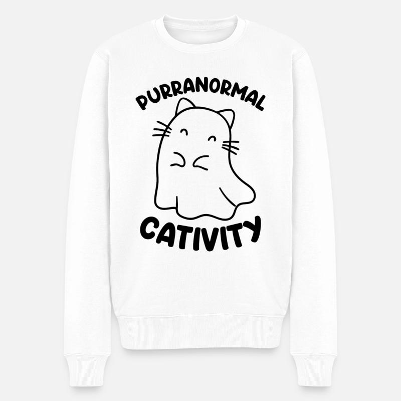 Cativité pourpre - Pull Premium bio Homme - blanc