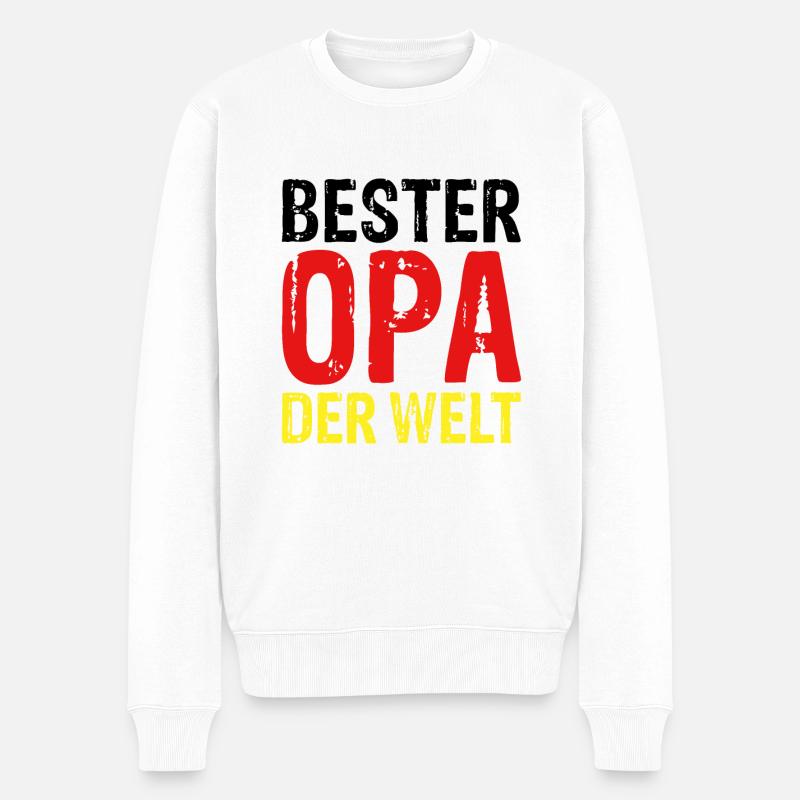 Meilleur grand-père du monde - Pull Premium bio Homme - blanc