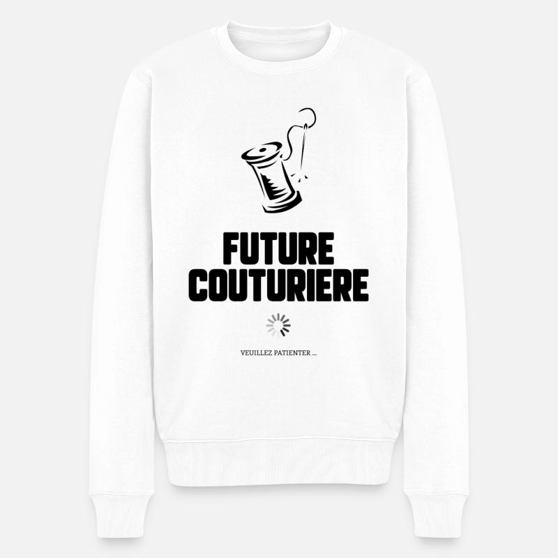 Future couturière - Pull Premium bio Homme - blanc