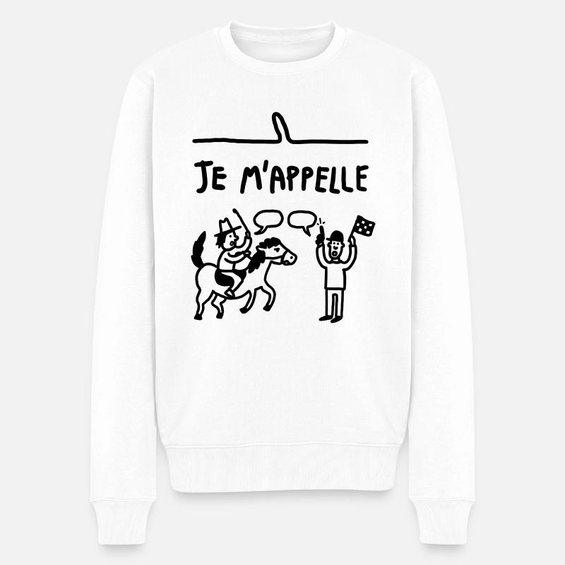 HUGO - Pull Premium bio Homme - blanc