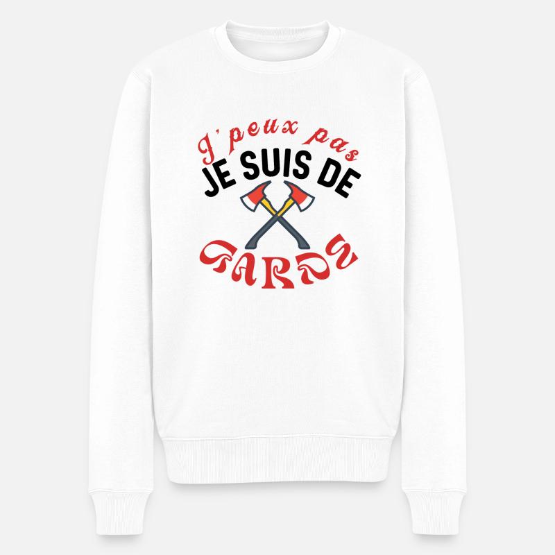 J'peux pas je suis de garde - Pull Premium bio Homme - blanc