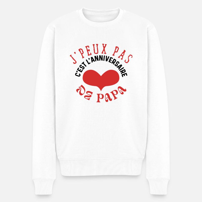 Joyeux anniversaire papa - Pull Premium bio Homme - blanc