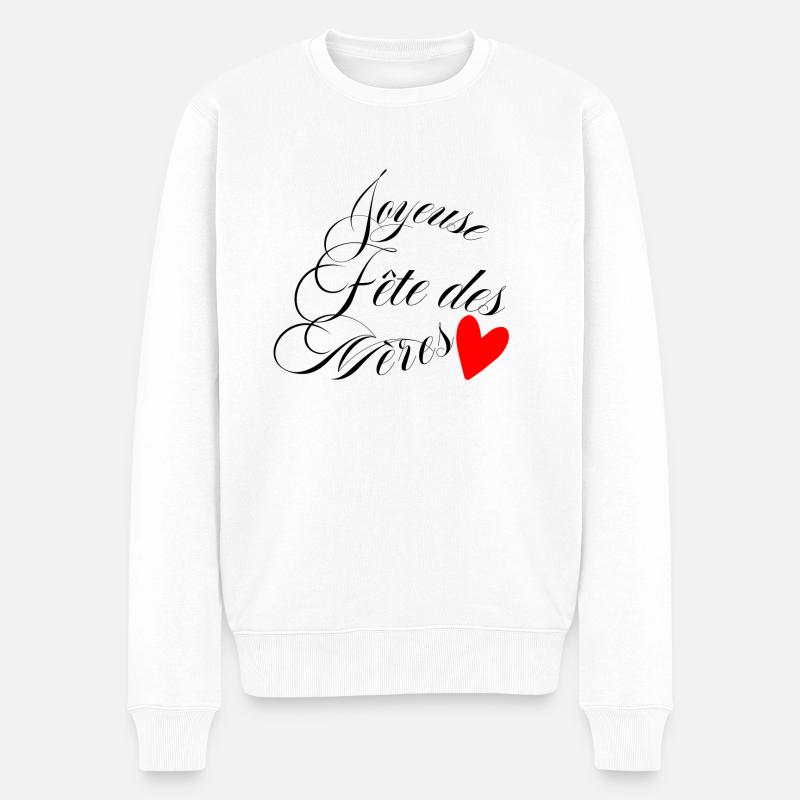 Schönen Muttertag - Männer Premium Bio Pullover - Weiß
