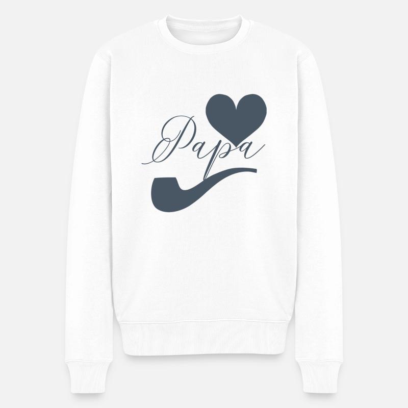J'aime papa - Pull Premium bio Homme - blanc