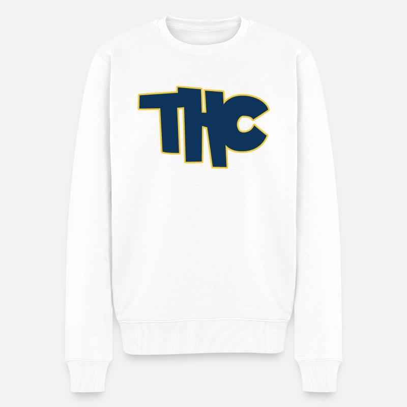 THC - Männer Premium Bio Pullover - Weiß