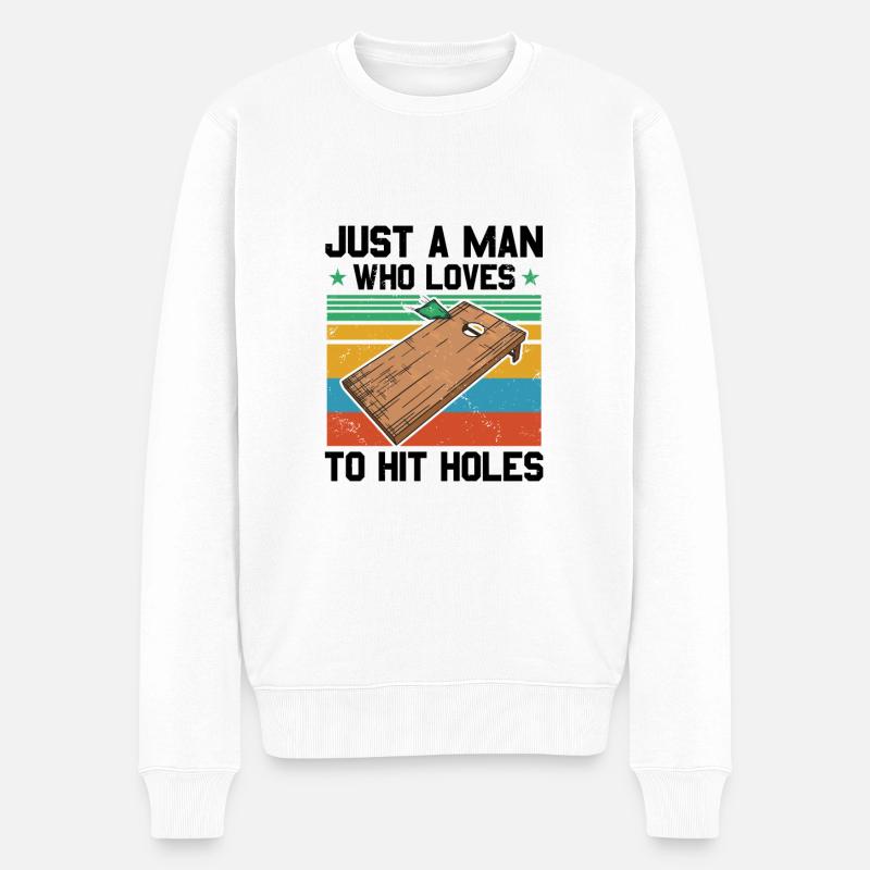 Cornhole - Pull Premium bio Homme - blanc