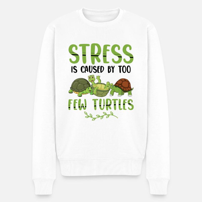 Tortues - Pull Premium bio Homme - blanc