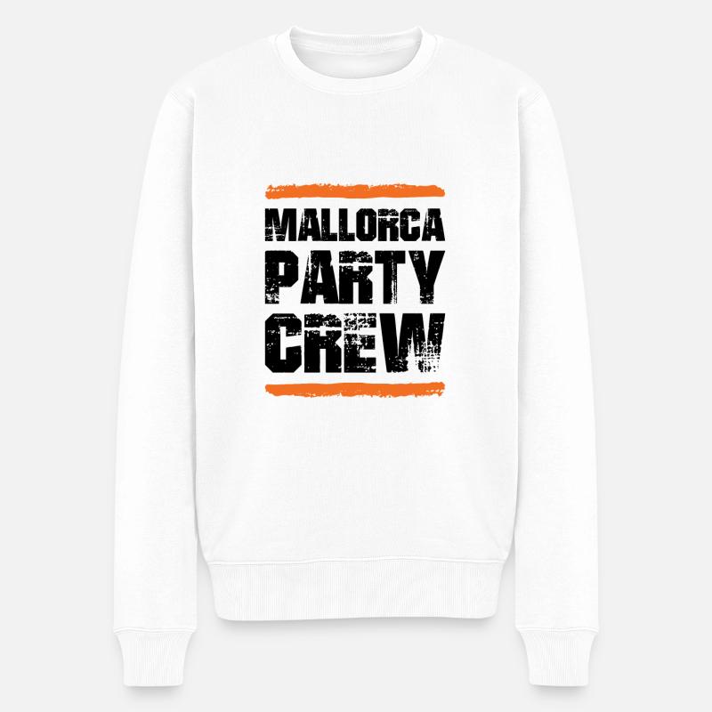 Mallorca Party Crew - Pull Premium bio Homme - blanc