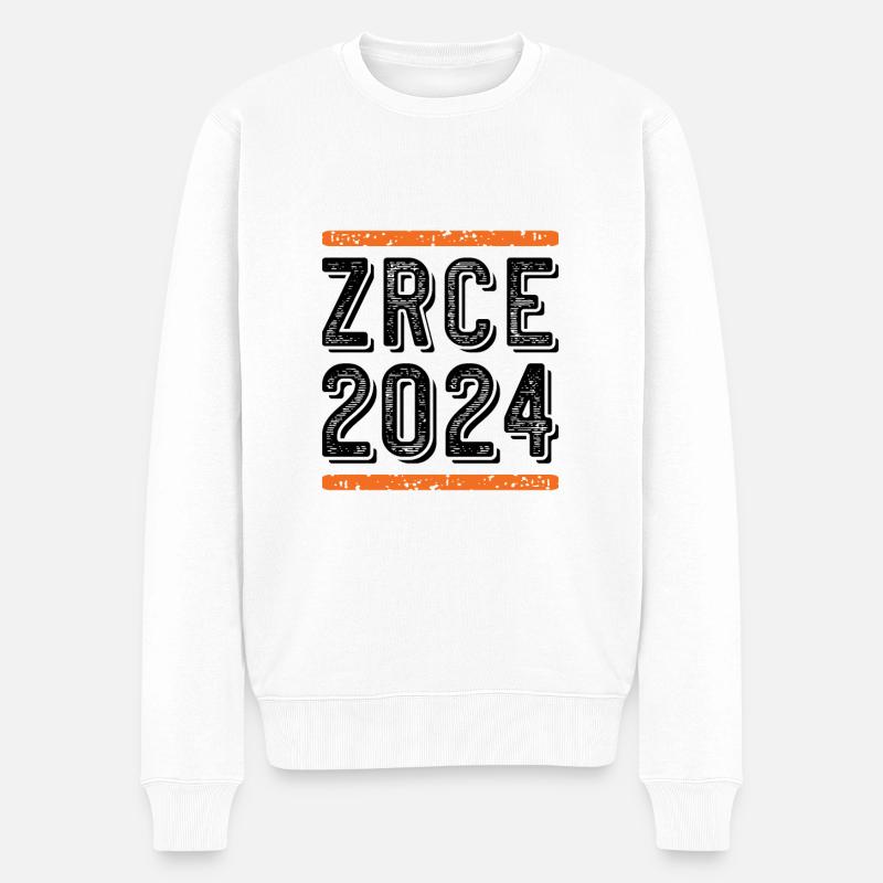 Zrce 2024 Vintage - Männer Premium Bio Pullover - Weiß