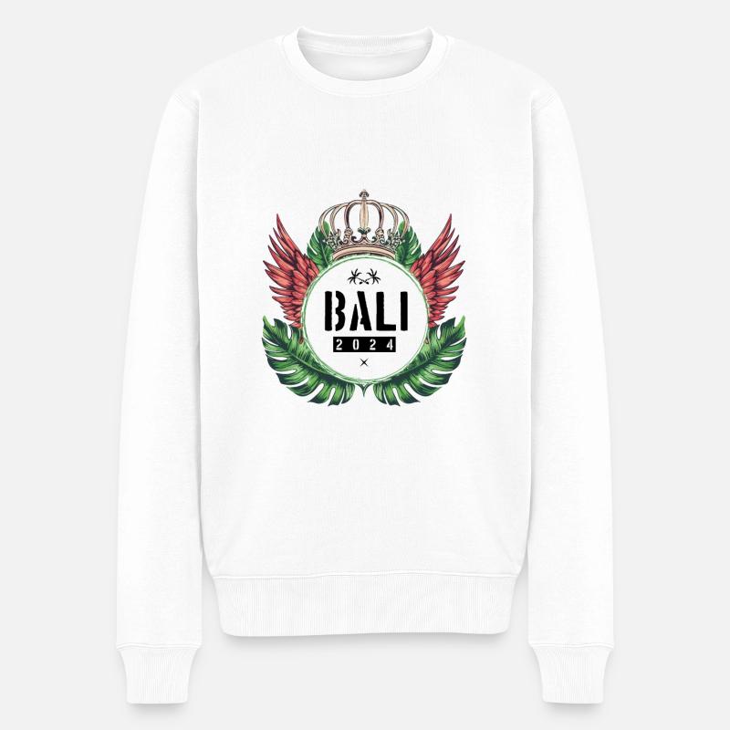 L’équipe de Bali 2024 - Pull Premium bio Homme - blanc