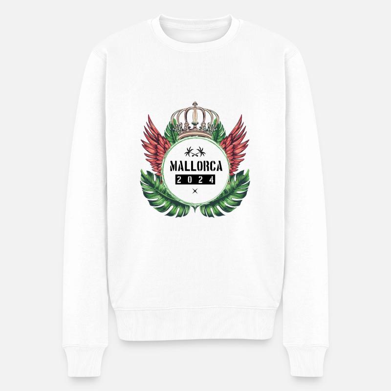 Majorque 2024 Équipe - Pull Premium bio Homme - blanc