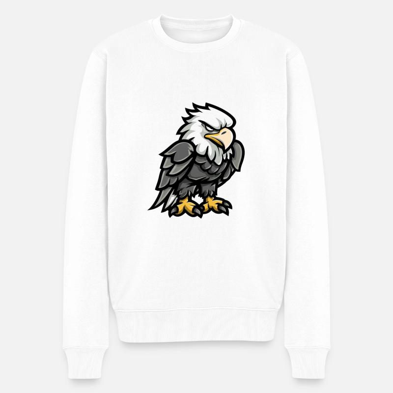 Bande dessinée Eagle - Pull Premium bio Homme - blanc