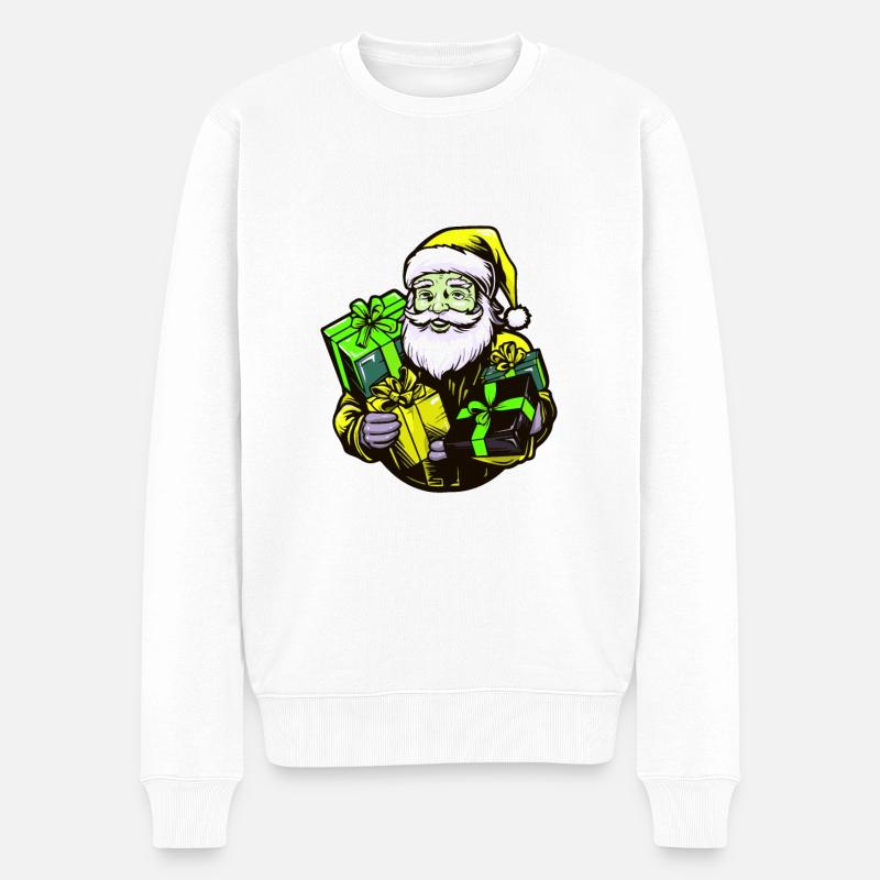 Cadeaux du Père Noël - Pull Premium bio Homme - blanc