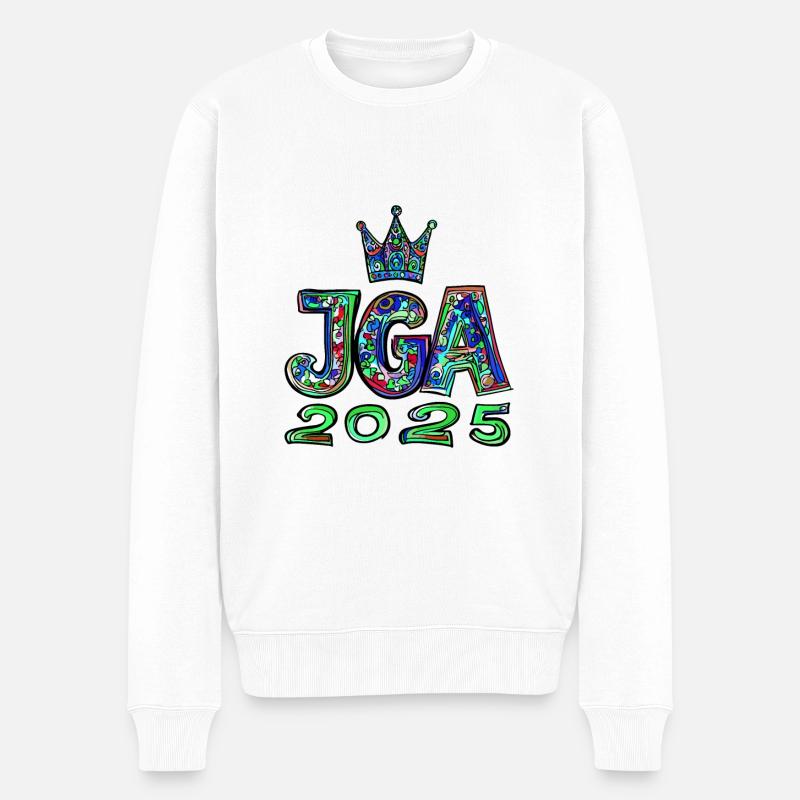 Jga 2025 Junggesellenabschied - Männer Premium Bio Pullover - Weiß