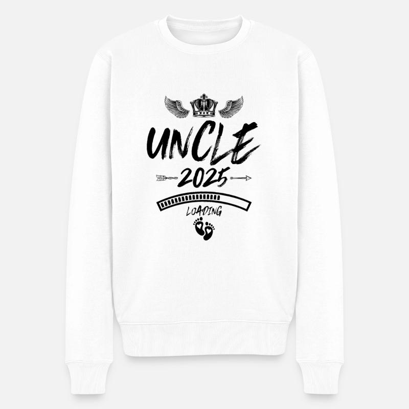 Uncle 2025 Loading Saying - Men's Premium Organic Jumper - white