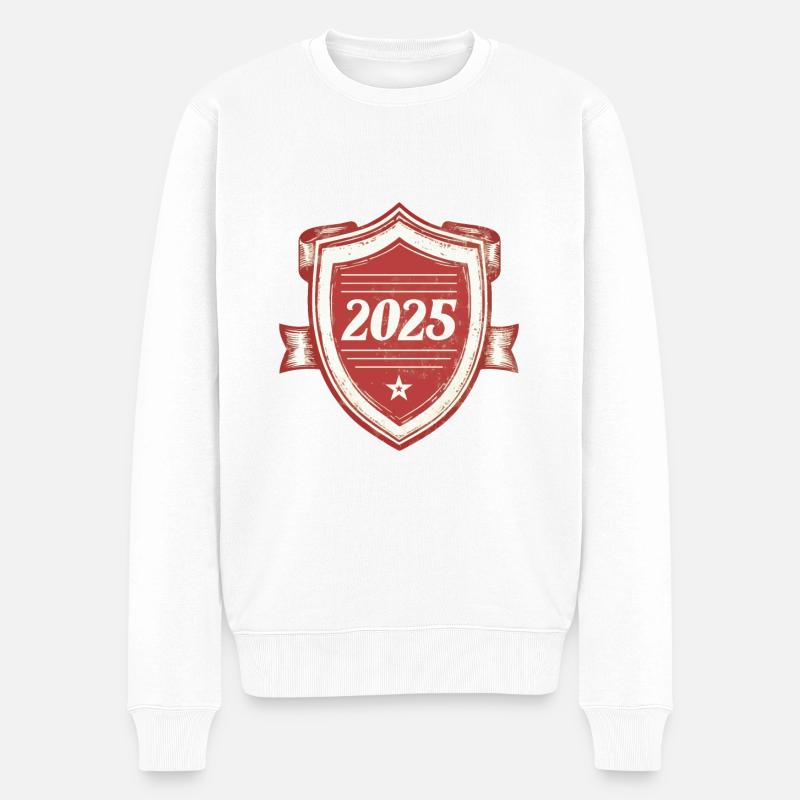 Année 2025 - Pull Premium bio Homme - blanc