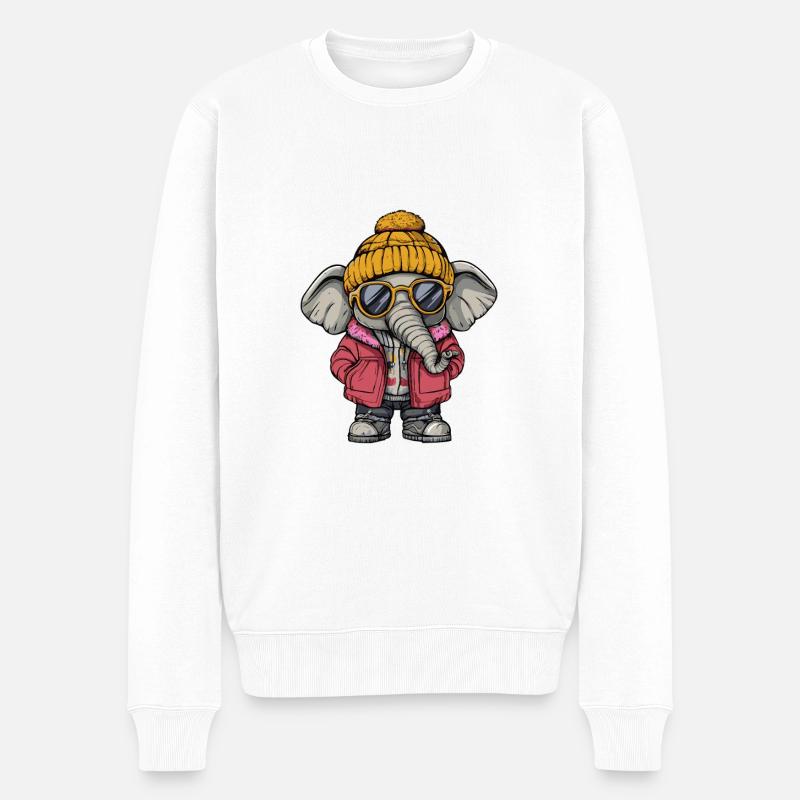 Mammut Cool Comic - Männer Premium Bio Pullover - Weiß