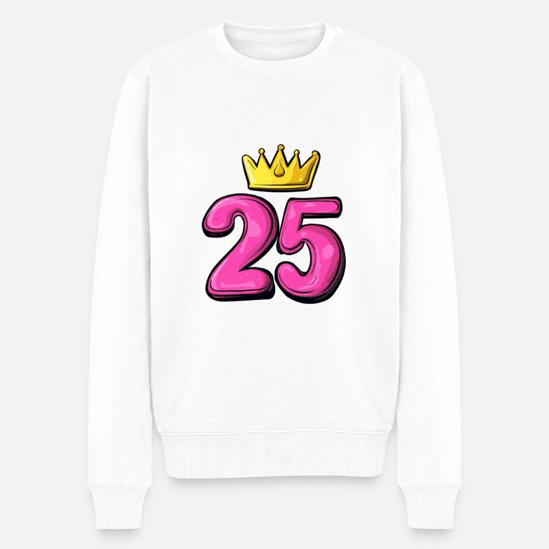 Couronne à 25 chiffres - Pull Premium bio Homme - blanc