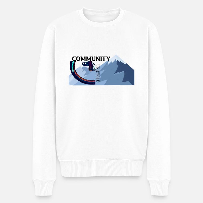 monocycle de descente - Pull Premium bio Homme - blanc