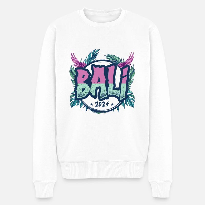 Vacances Bali 2024 - Pull Premium bio Homme - blanc