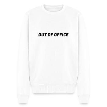 Out of Office - Travel Blogger & Vacation Vlogger - Männer Premium Bio Pullover - Weiß - Vorne - Thijin (182cm)