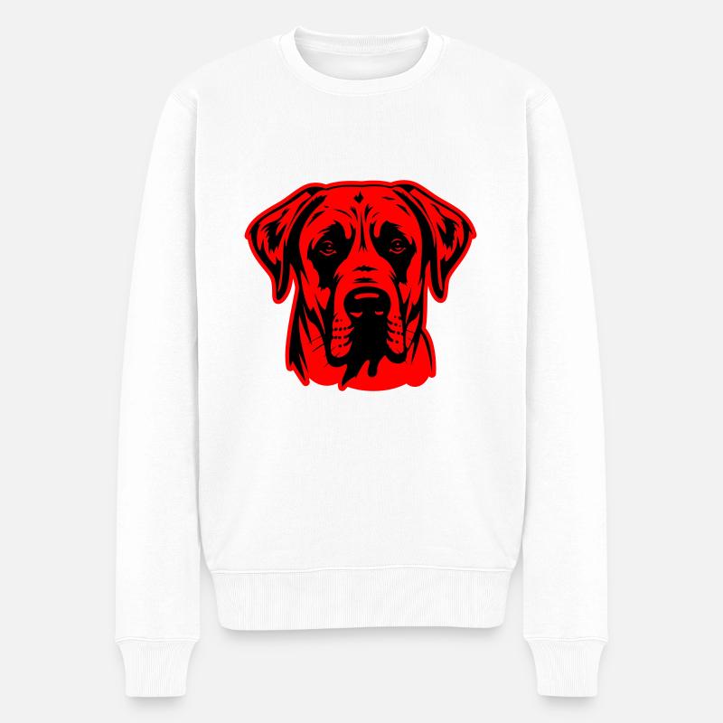 Tête de chien Kangal - Pull Premium bio Homme - blanc