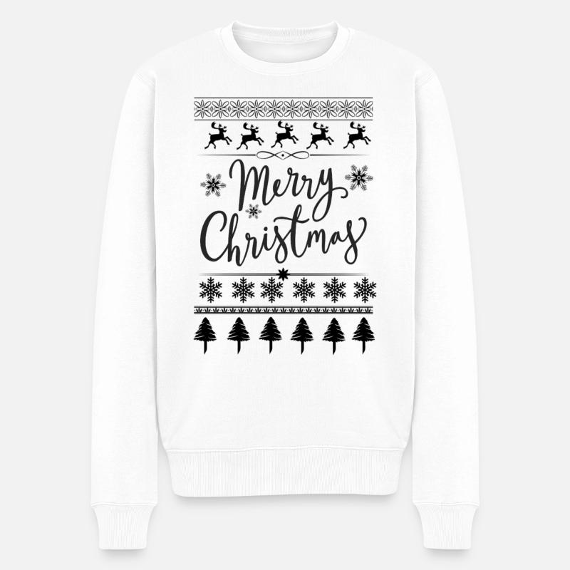 Joyeux Noël Scripté - Pull Premium bio Homme - blanc