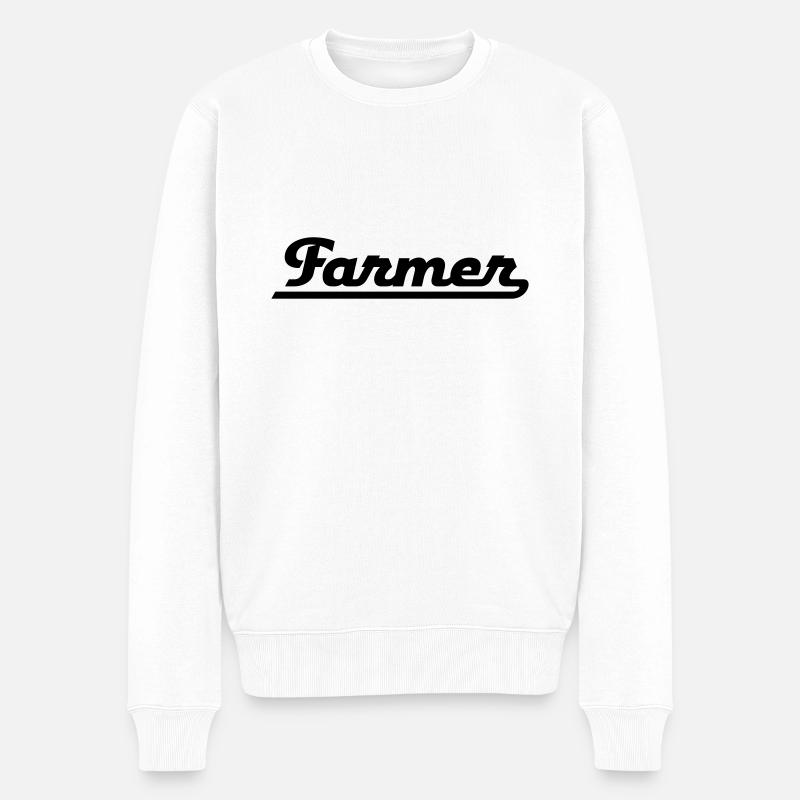 Farmer - Pull Premium bio Homme - blanc