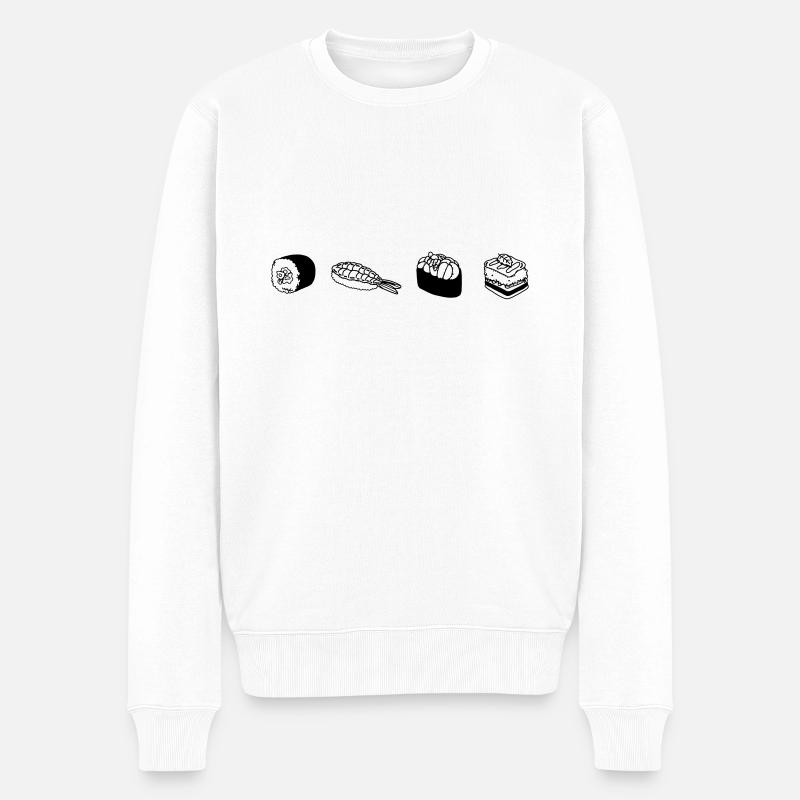 Sushi - Pull Premium bio Homme - blanc