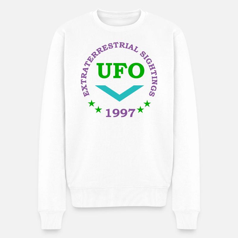 UFO-Sichtungen Phoenix - Männer Premium Bio Pullover - Weiß