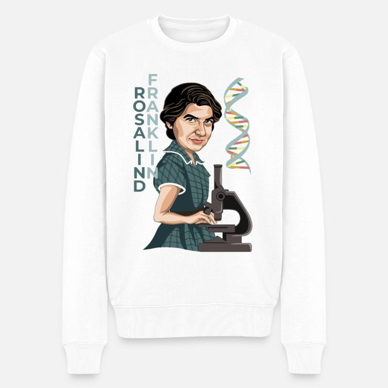 Rosalind Franklin - Pull Premium bio Homme - blanc
