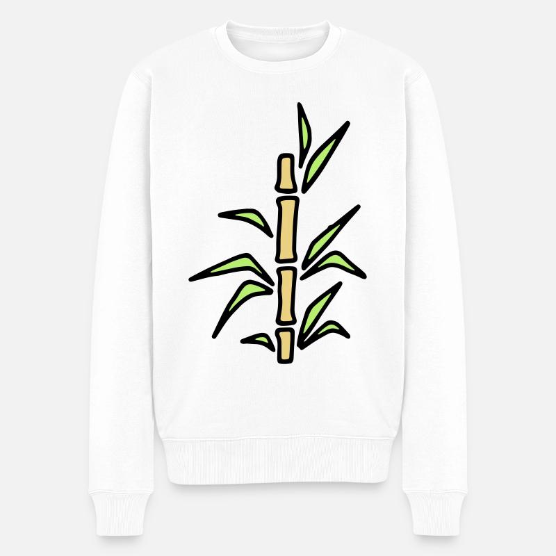 Bambou bambou canne en bambou - Pull Premium bio Homme - blanc