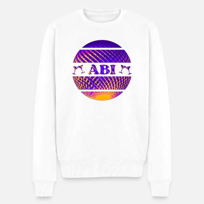 Abi Party bunt - Männer Premium Bio Pullover - Weiß