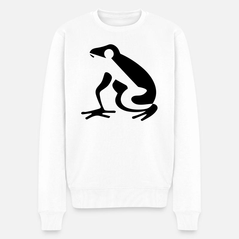 Grenouille - Pull Premium bio Homme - blanc