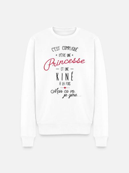 Princesse et Kiné - Pull Premium bio Homme - blanc