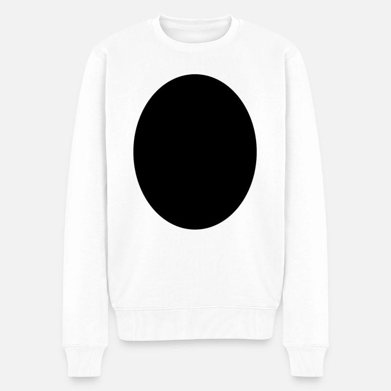 Fond œuf noir - Pull Premium bio Homme - blanc