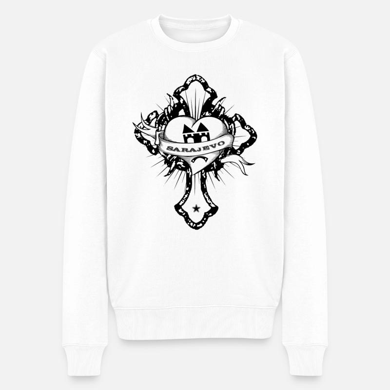 Sarajevo - Pull Premium bio Homme - blanc